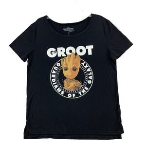 Marvel Guardian of the Galaxy Vol 2 Youth T Shirt Size Large Black I AM Groot